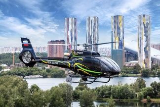 Вид Москвы с вертолета