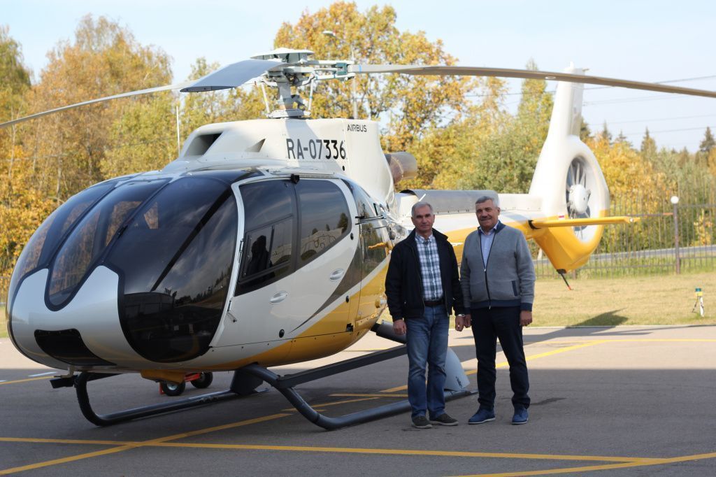 Вручение ключей от нового Airbus Helicopters H130